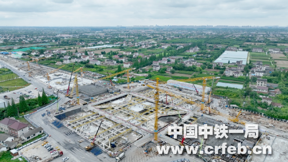 國內最長的超深超大基坑地下高鐵站海門北站...